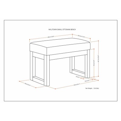 Darin  Faux Leather Bench