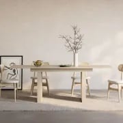 Viora Extendable Dining Table – Natural Wood