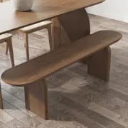 Picture of Nero Natural  Wood Dining Bench – Durable Elegance