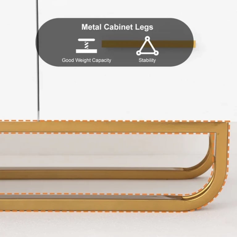 صورة بوفيه ابيض خشب طبيعي مع أدراج و أرفف