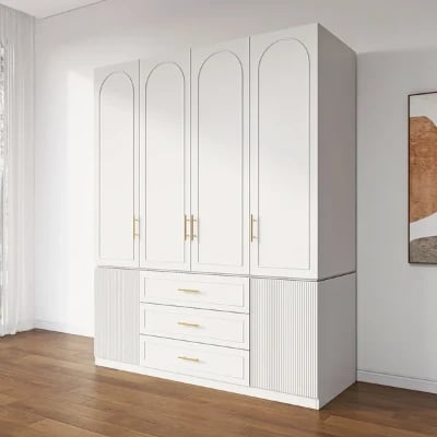 Picture of Lolly elegant wardrobe with shelves and drawers