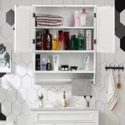 Picture of Jevara Natural wood Bathroom Cabinet