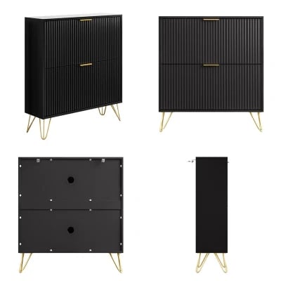 Picture of Pivot Shoe Cabinet - Natural wood