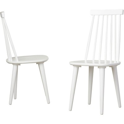 Biry Solid Wood Slat Back Arm Chair