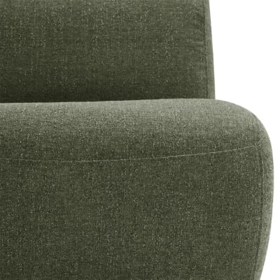 Picture of Fleuron Curved Accent Chair - Natural Wood.