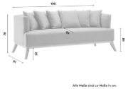 Picture of Sofa "Lenora" – Natural Wood