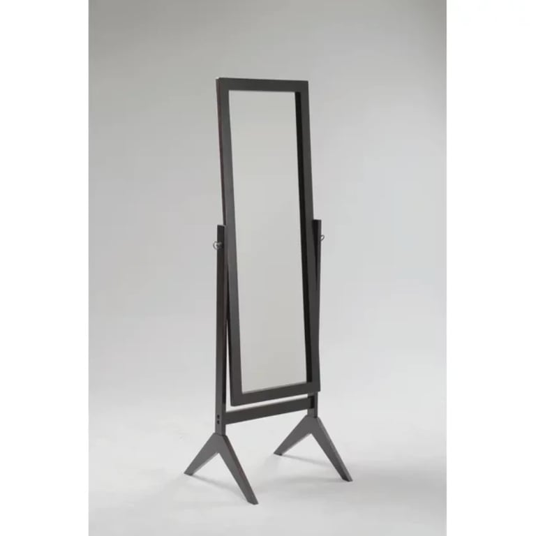 Crown Mark Espresso Rectangular Cheval Mirror