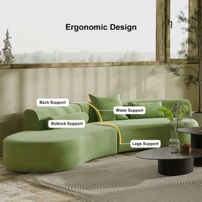 صورة كنبة إلورا المخملية