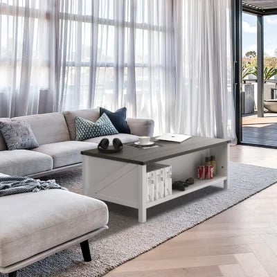 Learoy 4 Legs Coffee Table With Storage