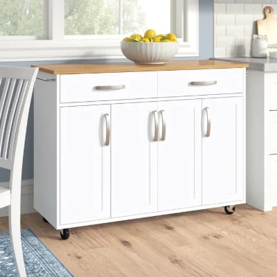 Algarro Wide Rolling Kitchen Cart