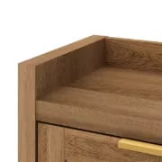 Rivanne - Natural Wood Shoe Cabinet with Rattan Front