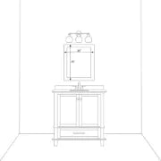 Meade Ebony Bronze, Brown Framed Wall Mirror, Rectangular Vanity Mirror