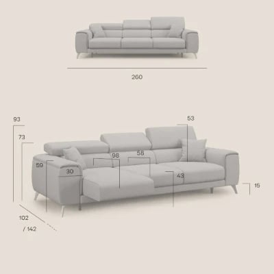 صورة كنبة "ريفيرا" - خشب طبيعى