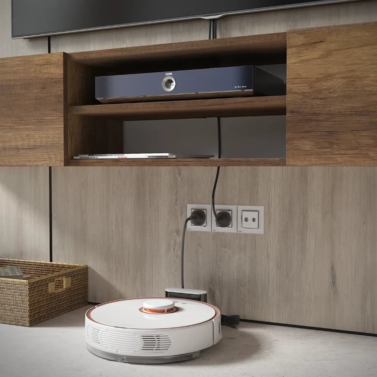 صورة أڤيرو وحدة تلفزيون جدارية – خشب طبيعي