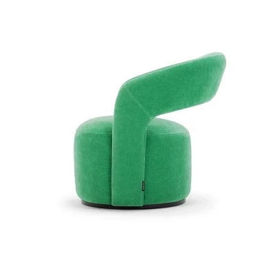 Picture of Patchie Patchwork Accent Chair – Soft Upholstery with Natural Wood Base