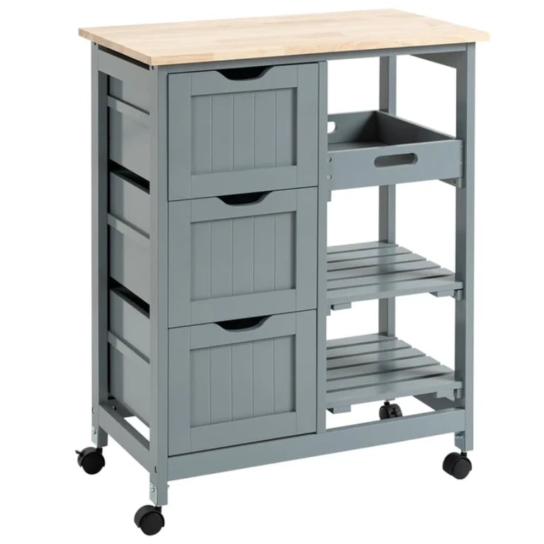 Kulinos Small Kitchen Island with Wheels