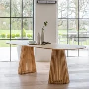 Picture of Willow Oval Natural Wood Dining Table