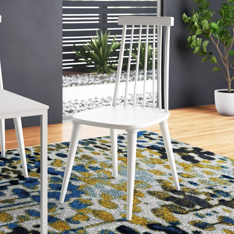 Biry Solid Wood Slat Back Arm Chair