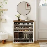 Arcelle – Modern Natural Wood Shoe Cabinet