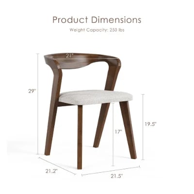 Aurela Rectangular Dining Set – Natural Wood