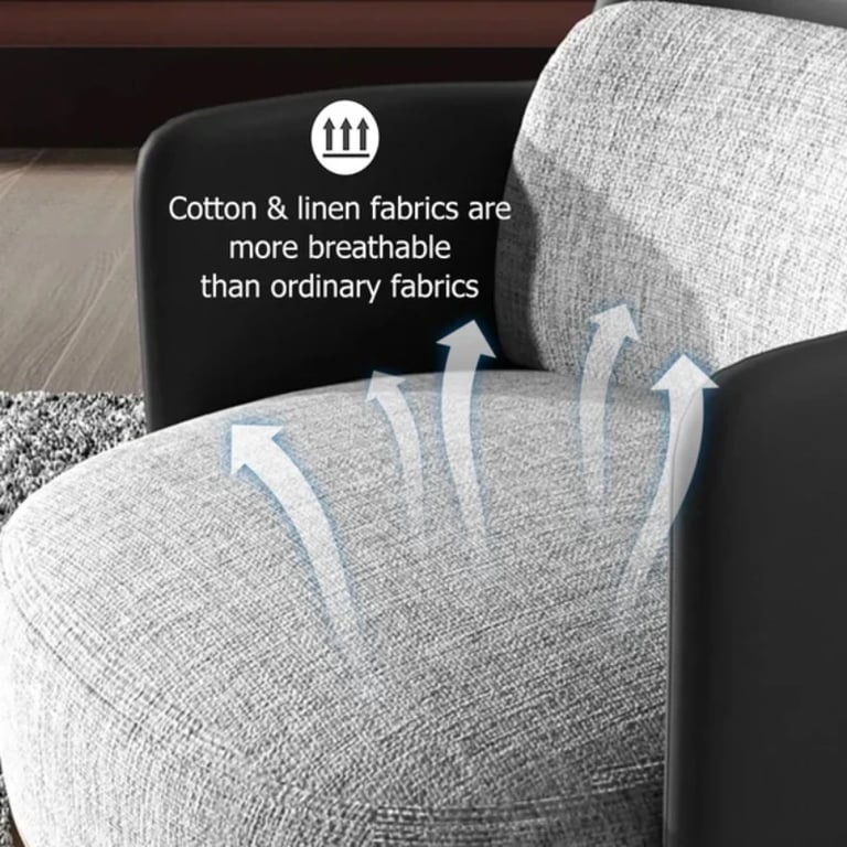 صورة كرسي ديبورا بذراعين – تصميم أنيق بقاعدة خشب طبيعي