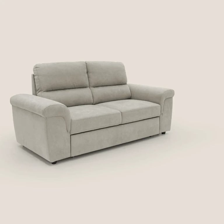 Picture of Minerva Pillow-Back Sofa – Soft Beige Comfort with Rolled Arm Design