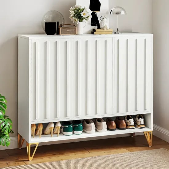 Blanchette – Modern Natural Wood Shoe Cabinet