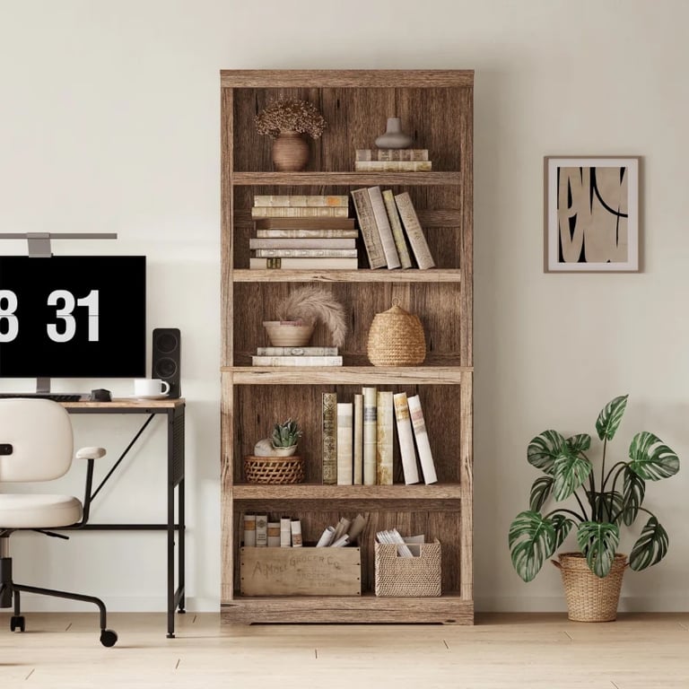 Kiwako – Modern Natural Wood Display Bookcase