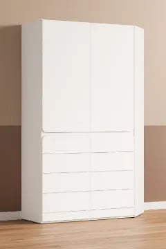 Picture of Nova – Youth Corner Wardrobe-Natural Wood