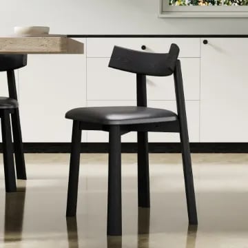 Picture of Kairo Noir Dining Chair – Painted Elegance in Natural Wood