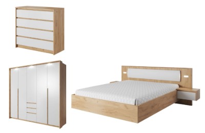 Picture of Helia Natural Wood Bedroom Set