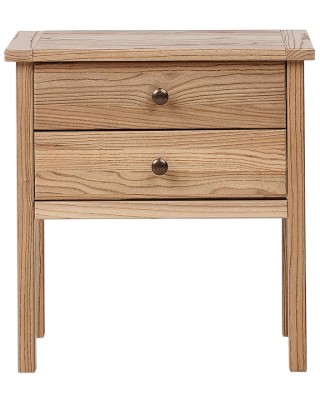 صورة ڤيكتور - طاولة جانبية خشب طبيعي بدرجين