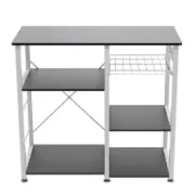 Slushy Rolling Kitchen Island with Metal Frame