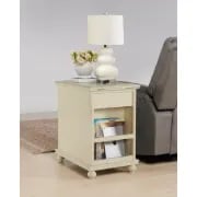 Picture of Ahmara Side table natural wood with storage