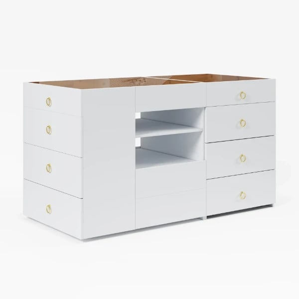 Picture of Seren Natural Wood Dresser – Multi-Drawer Storage with Organizers