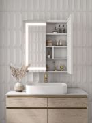 صورة لسترا – خزانة مرآة حمام ليد مع تخزين متعدد الوظائف