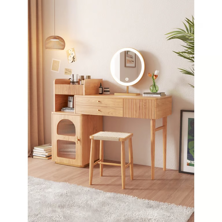 Vanity Set Makeup Table with 3 Drawers Jessy