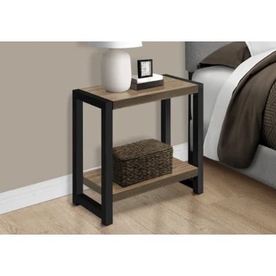 Picture of Brulotte Natural wood Side table - One shelf
