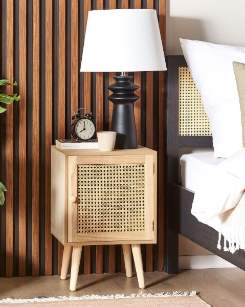 Picture of Pauline – Rattan Single-Door Bedside Table