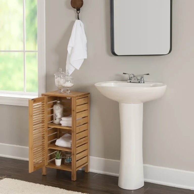Picture of Paolo Natural wood Bathroom cabinet