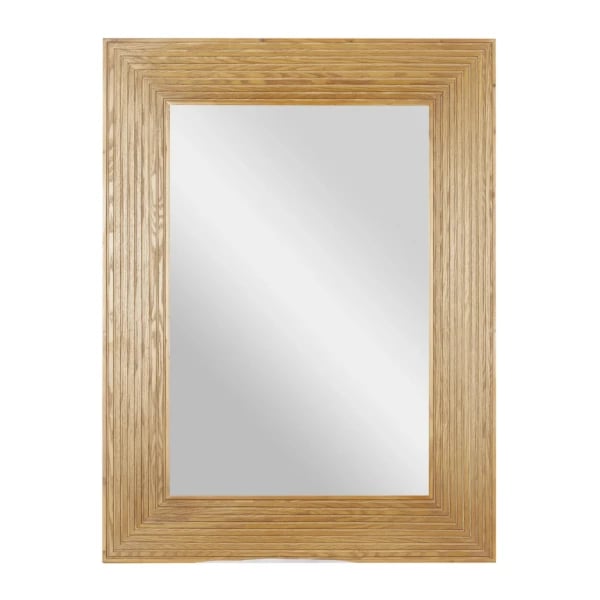 DecMode Rectangle Wall Mirror Brown