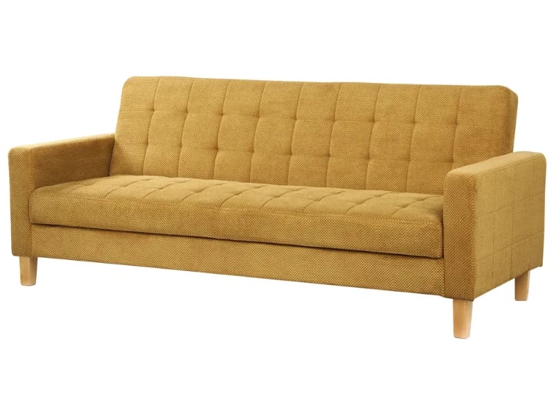 Mirelle – Modern Convertible Sofa with Natural Wood Frame