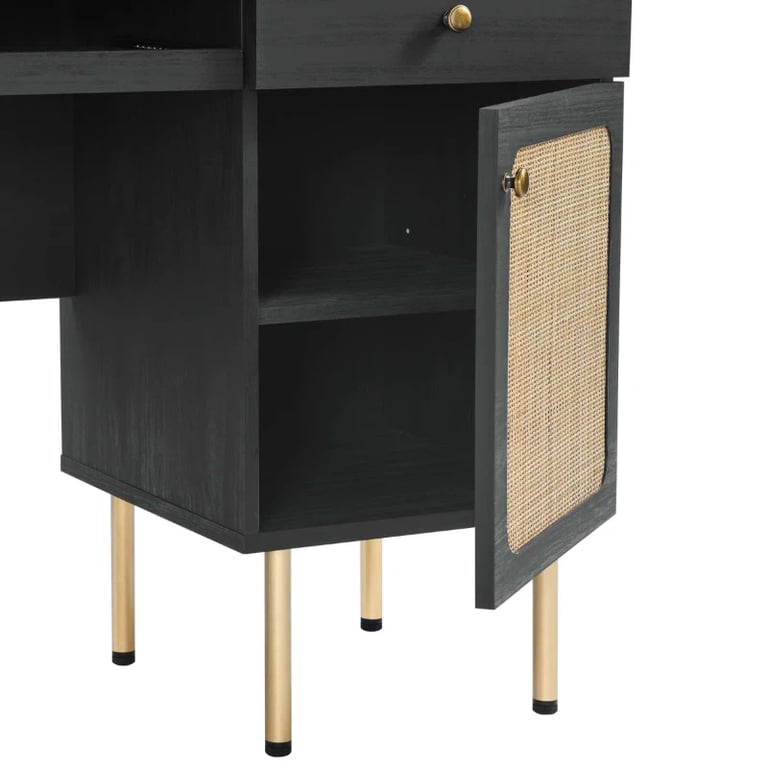 Picture of Black Cane Desk