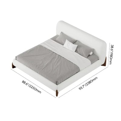 صورة سرير مودرن كريفين - خشب طبيعي