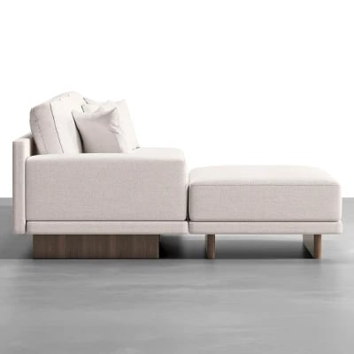 Picture of Armia L-Shaped Sectional – Natural Wood