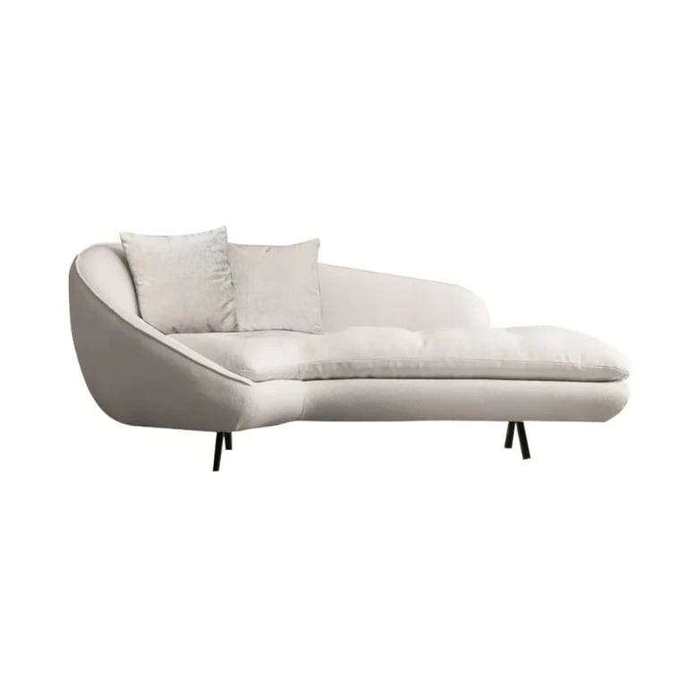 Picture of Curved Modern Lounge Sofa - Natural Wood - Arlo