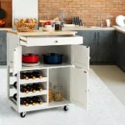 Asac Rolling Kitchen Island with Storage