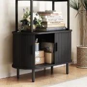 Versta – Elegant Black Storage & Display Bookcase