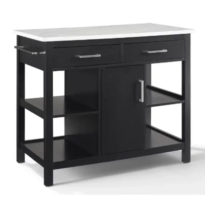Flury Small Kitchen Island with storage