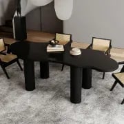 Picture of Amoeba Modern Dining Table - Natural wood